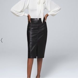Vegan Leather Pencil Skirt!